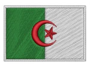 Nášivka Alžírská vlajka | 6 x 4 cm, 7,5 x 5 cm