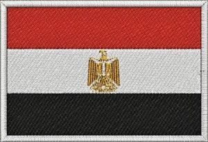 Nášivka Egyptská vlajka | 6 x 4 cm, 7,5 x 5 cm