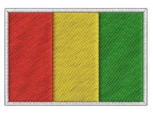 Nášivka Guinejská vlajka | 6 x 4 cm, 7,5 x 5 cm