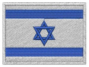 Nášivka Izraelská vlajka | 6 x 4,5 cm, 7,5 x 5,5 cm