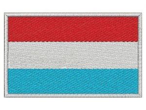 Nášivka Lucemburská vlajka | 6 x 3,5 cm, 7,5 x 4,5 cm