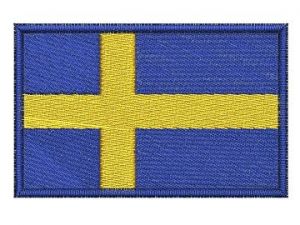 Nášivka Švédská vlajka | 6 x 4 cm, 7,5 x 4,5 cm