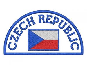 Nášivka Czech republic modrá