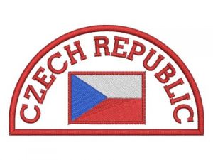 Nášivka Czech republic červená