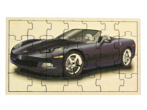 Dřevěné puzzle Auto