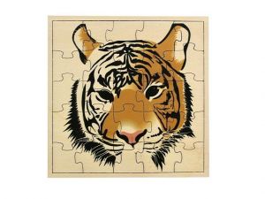 Dřevěné puzzle Tygr