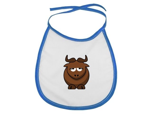 Bryndák s kravičkou modrý lem