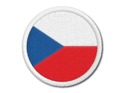 nášivka Česká vlajka kulatá