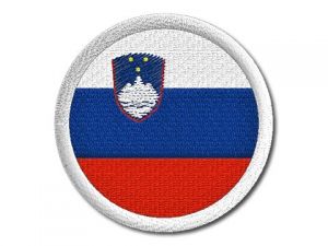 Nášivka Slovinská vlajka kulatá