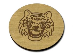 Dřevěný podtácek Tygr s lazurou