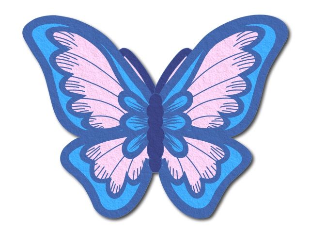 filcový motýl 2