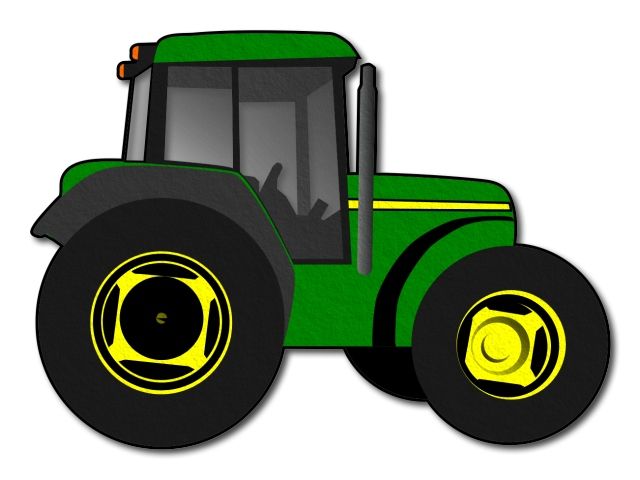 Filcový traktor tištěný