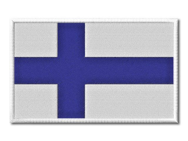 MAXI vyšívaná vlaječka Finska