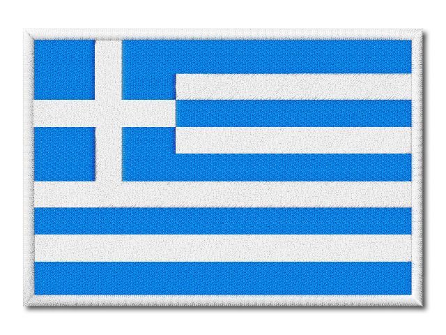 MAXI vyšívaná vlaječka Řecka