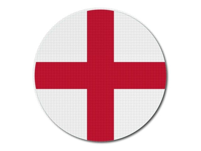 Anglická vlajka kulatá tisk