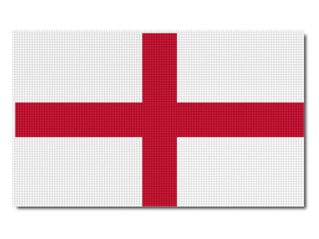 Tištěná anglická vlajka
