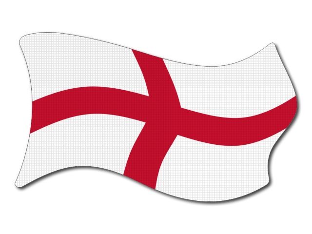 Anglická vlajka vlající
