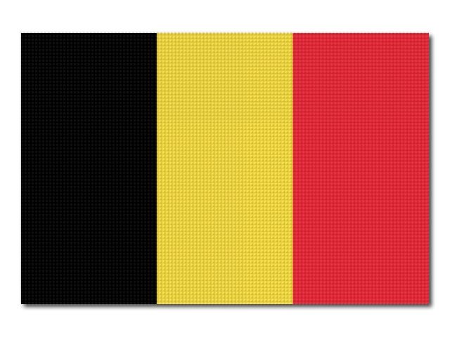 Tištěná belgická vlajka