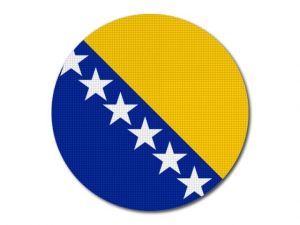 Bosna a Hercegovina - vlajka kulatá