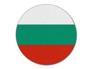 Bulharská vlajka kulatá