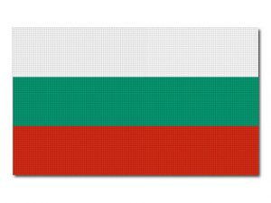 tištěná Bulharská vlajka