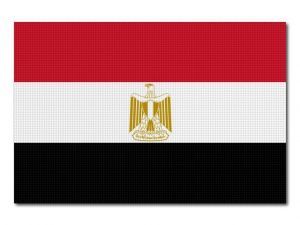 Tištěná egyptská vlajka