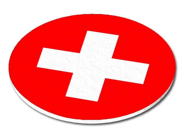  Filcový podtácek Švýcarsko