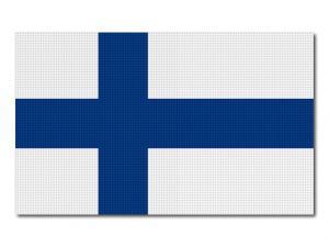 Tištěná finská vlajka