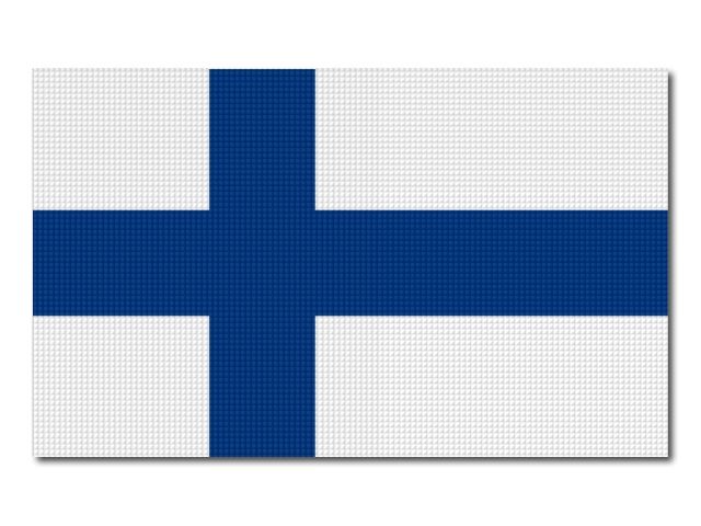 Tištěná finská vlajka