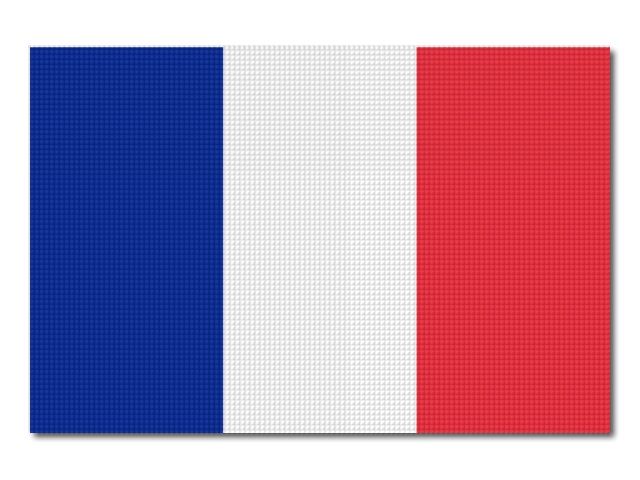 Tištěná francouzská vlajka