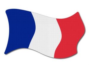 Francouzská vlajka vlající