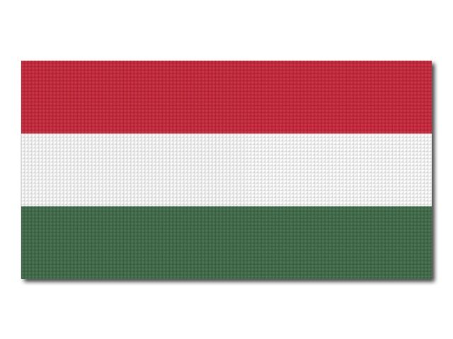 Tištěná maďarská vlajka
