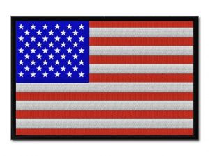 vlajka USA s černým lemem