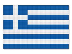 Tištěná Řecká vlajka