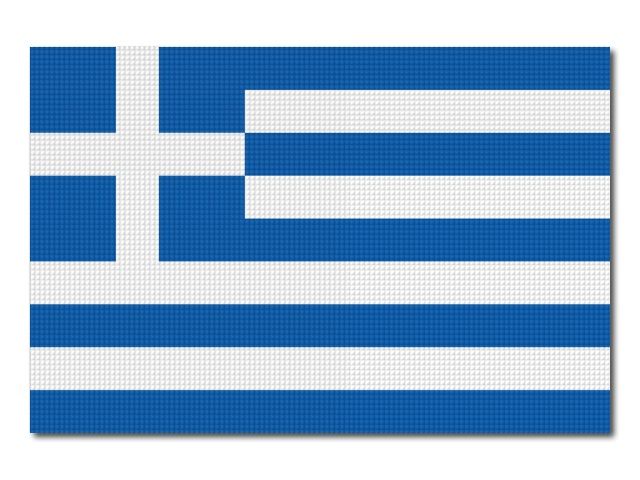 Tištěná Řecká vlajka