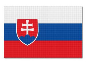 Tištěná slovenská vlajka