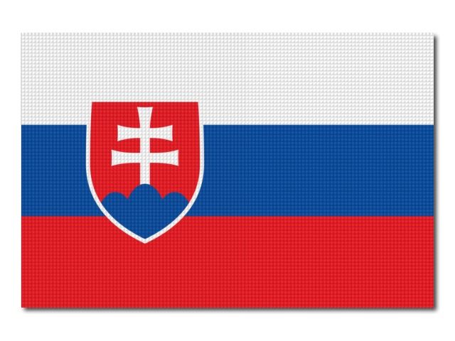Tištěná slovenská vlajka