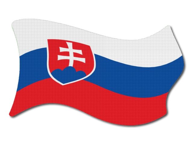 Slovenská vlajka vlající