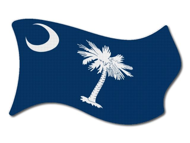 Vlajka Carolina vlající