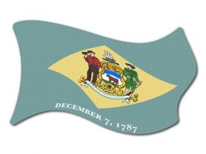 Vlajka Delaware vlající