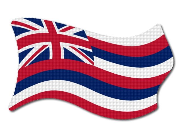 vlajka Hawaii vlající