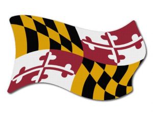 Vlajka Maryland vlající