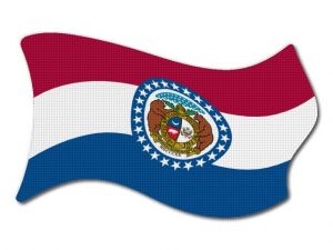 Vlajka Missouri vlající