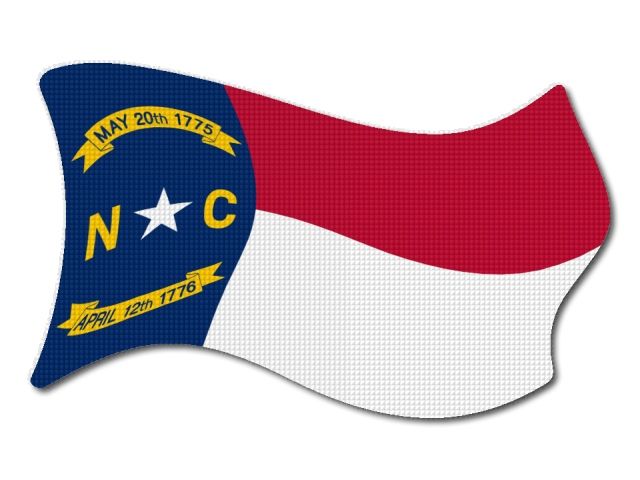 Vlajka North_Carolina vlající
