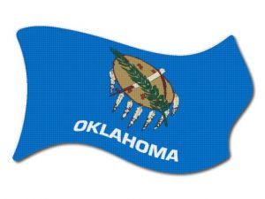 vlajka Oklahoma vlající