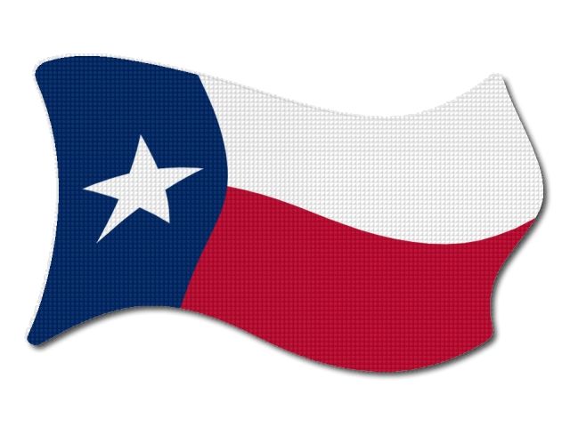 vlajka Texas vlající