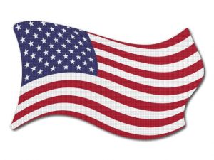 Vlajka USA vlající