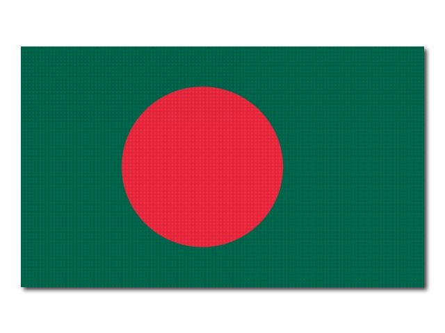 Tištěná bangladéšská vlajka