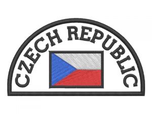 Nášivka Czech republic černá