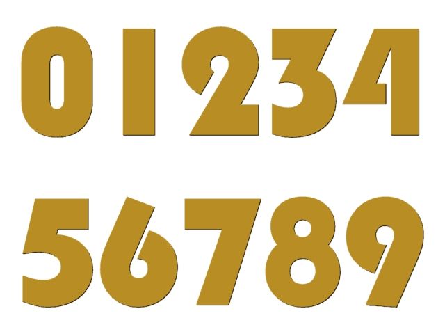 Číslice typ P02 - 5 cm